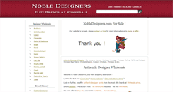 Desktop Screenshot of nobledesigners.com